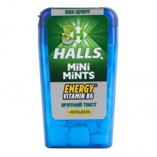 ЦУКЕРКИ БЕЗ ЦУКРУ MINI MINTS МЕНТОЛ 12,5Г HALLS