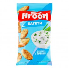 Сухарики Багет Смак Сметан/Зелень 60Г Hroom