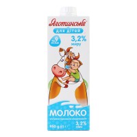 Молоко Ультрапаст 3.2% Тетра/П 950Г Яготинське Для ДІтей